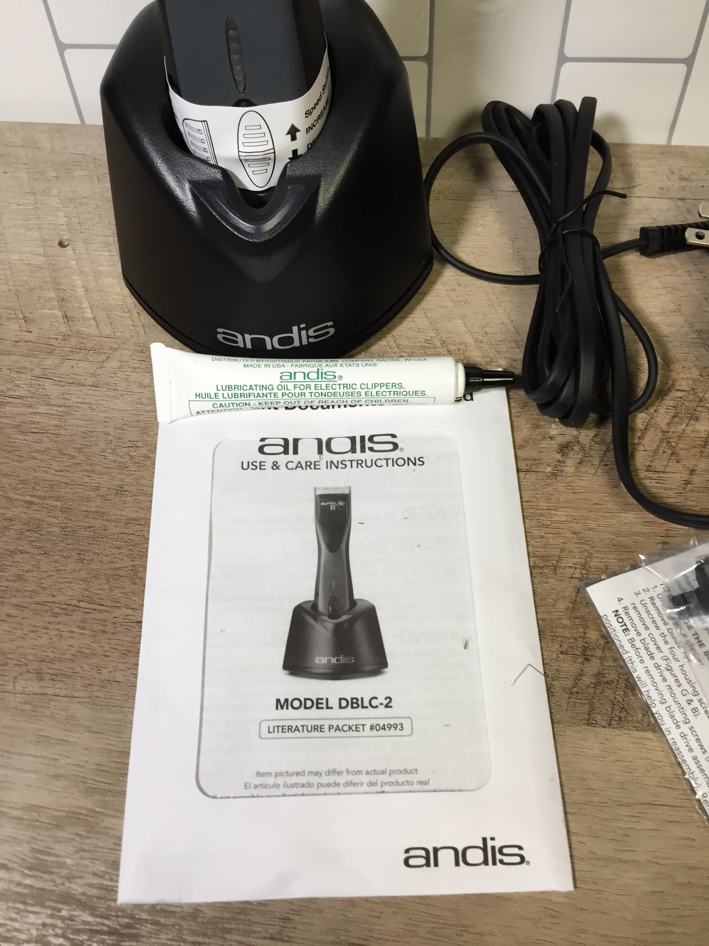 Andis 79005 Supra ZR II Cordless 5-Speed Clipper With Lithium Ion Battery (6950829588663)
